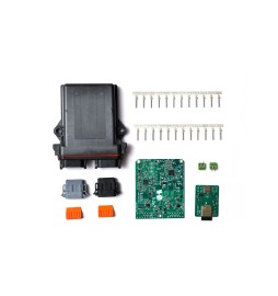 Controlador CCS2 de carga rápida con conectores, pines y módulo Wi-Fi