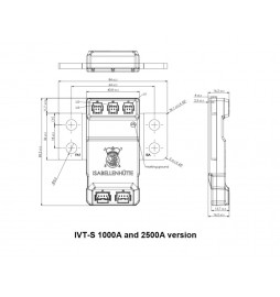 Sensor de corriente de 1000 A a escala ISA
