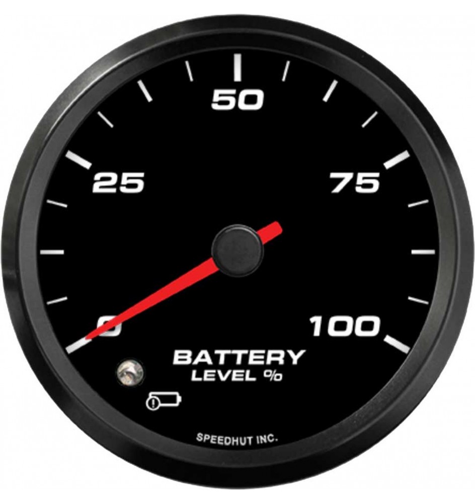 EV-Batteriestandsanzeige 0-100 % (mit Warnung) 85,7 mm (3-3/8 Zoll) (AEM)