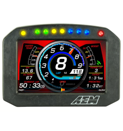 AEM CD-5F Carbon-Flachbildschirm ohne Protokollierung/ohne GPS