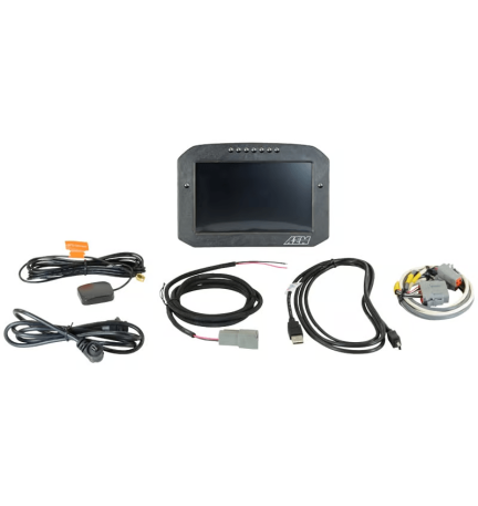 AEM CD-7FLG Carbon-Flachbildschirm-Logging-Display mit internem GPS