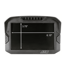 AEM CD-7LG koolstofregistratiedisplay met interne GPS