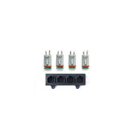 HUB CAN a 4 porte con connettori